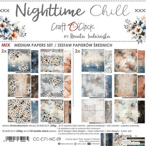  Paper Pad 8x8" - Mix Medium– Nighttime Chill - Craft O’Clock 