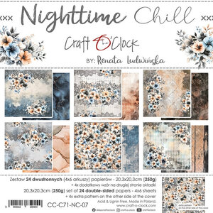  Paper Pad 8x8" - Nighttime Chill - Craft O’Clock 