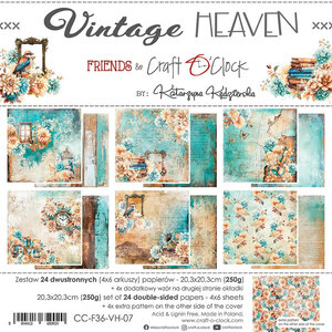  Paper Pad 8x8" - Vintage Heaven - Craft O’Clock 