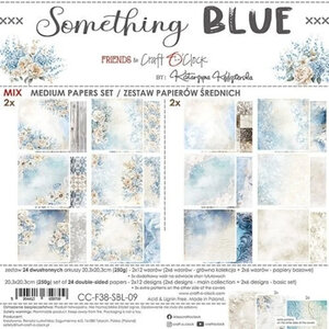 Paper Pad 8x8" - Mix Set -  Something Blue - Craft o Clock