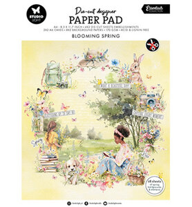 Blooming Spring die cut paper pad A 4