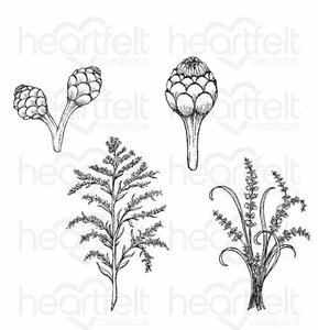 Heartfelt Creations Floral Shoppe Fillers bundel – stempel + snijmal