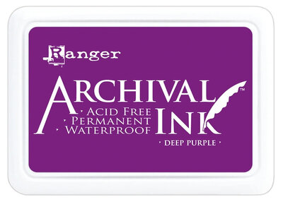    stempelinkt  -watervast  -Deep Purple – Archival ink