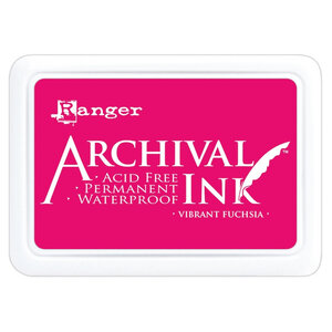 stempelinkt - watervast -  Vibrant Fuchsia - archival ink