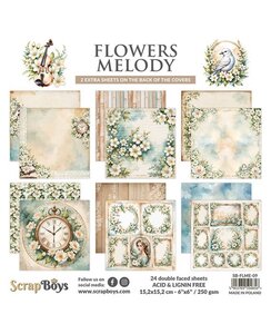 ScrapBoys Paperpad 6x6 – Flowers Melody