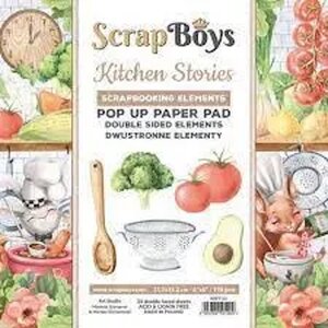 ScrapBoys Kitchen Stories Pop-Up Paper Pad 6x6 kopen | Designpapier blok