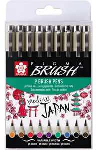 Sakura Pigma Brush Pens – Flexibele penseelpennen voor lettering & illustratie
