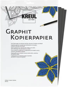 KREUL Graphit Kopieerpapier voor Glas, Keramiek, Porselein en Metaal