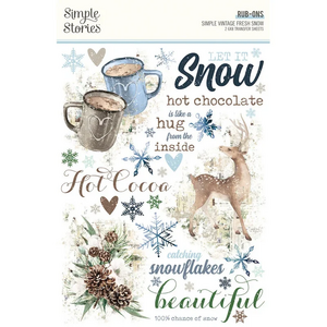 Simple Stories Snow Rub-Ons kopen – Vintage wintertransfers voor je mooiste sneeuwprojecten