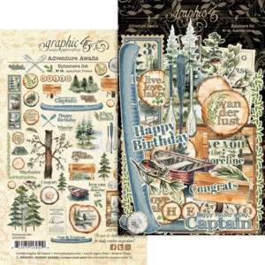 Graphic 45 Adventure Awaits Ephemera Set – Vintage details voor jouw mooiste creaties