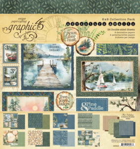 Graphic 45 Adventure Awaits 8x8 Paper Pad – Luxe scrapbookpapier in prachtige natuurkleuren
