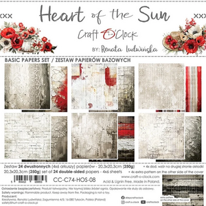 Heart of the Sun – Basic Paper 8x8" | Craft O’Clock
