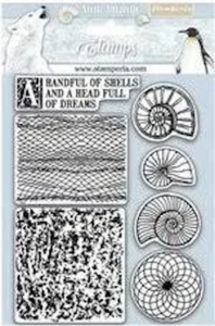 Stamperia Stamps Shells – Stempelset met Schelpen voor Scrapbooking en Mixed Media