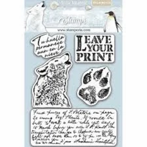 Stamperia Stamps Leave Your Print – Stempelset voor Natuur, Dieren en Creatieve Projecten