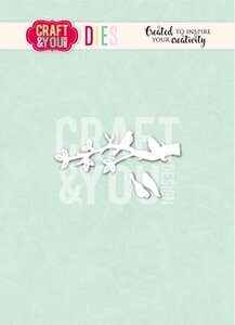 Craft & You Birds on the Branch Snijmal – Elegante Vogels op Tak voor Kaarten en Scrapbooking