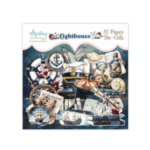 Mintay Papers Lighthouse Die Cuts 60 stuks – Decoratieve Die Cuts voor Maritieme Creaties