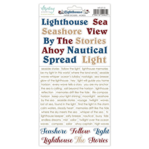 Mintay Papers Lighthouse 6x12 Inch Paper Stickers Words – Stickervel met Woorden en Teksten