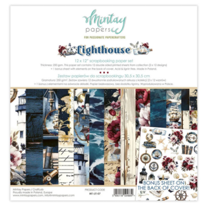 paper pad 12x12 " Lighthouse serie - Mintay papers