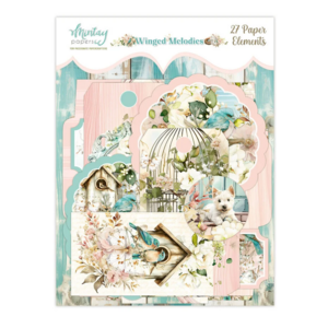 Mintay Papers Winged Melodies Paper Elements 27 stuks – Decoratieve Paper Elements