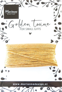 Marianne Design Golden Twine for Small Gifts – Gouden Cadeautouw voor Creatieve Projecten