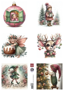 Marianne Design Decoupage Sheet A4 Enchanted Christmas by Fairybells