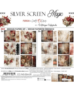 Craft O’Clock Silver Screen Magic Mix Medium Paper Set