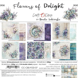 Craft O’Clock Flowers of Delight 8x8 inch Designpapier