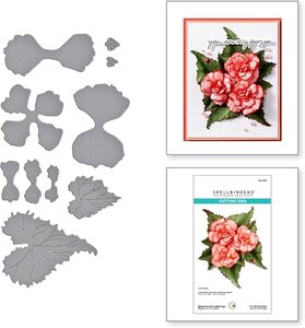 Maak levensechte bloemen met Spellbinders Susan's Garden Begonia and Ladybugs