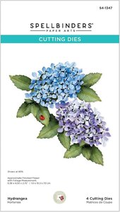 Maak een levensechte papieren hortensia met Spellbinders Hydrangea S4-1347