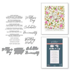 Spellbinders BetterPress Let's Celebrate Sentiments BP-123 – teksten voor allerlei bijzondere momenten