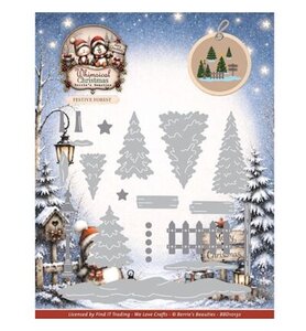 Berrie's Beauties Whimsical Christmas Festive Forest Snijmallen