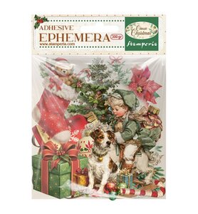 Stamperia Classic Christmas Adhesive Ephemera – traditionele kerstdecoraties