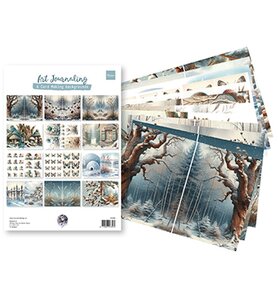 Marianne Design Art Journaling & Card Making Background FB2506 winterset bij fai