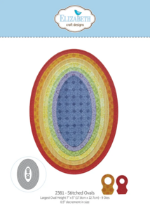 Elizabeth Craft Designs Stitched Ovals Snijmallen 2381