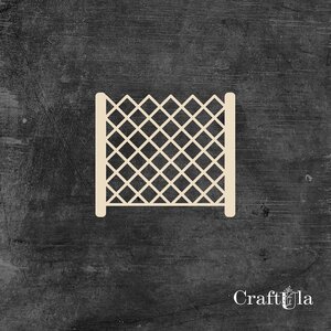 CraftUla Chipboard Hekjes 2414 – 2 stuks – 7 x 4 cm