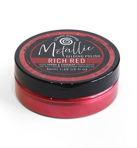 Cosmic Shimmer Metallic Gilding Polish Rich Red – 50 ml – 36-MP0010