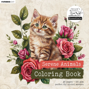 Studio Light Serene Animals Coloring Book – 48 Kleurplaten – 120 g/m²