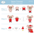 Elizabeth Craft Designs Santa and Mrs. Claus Snijmal 2387_